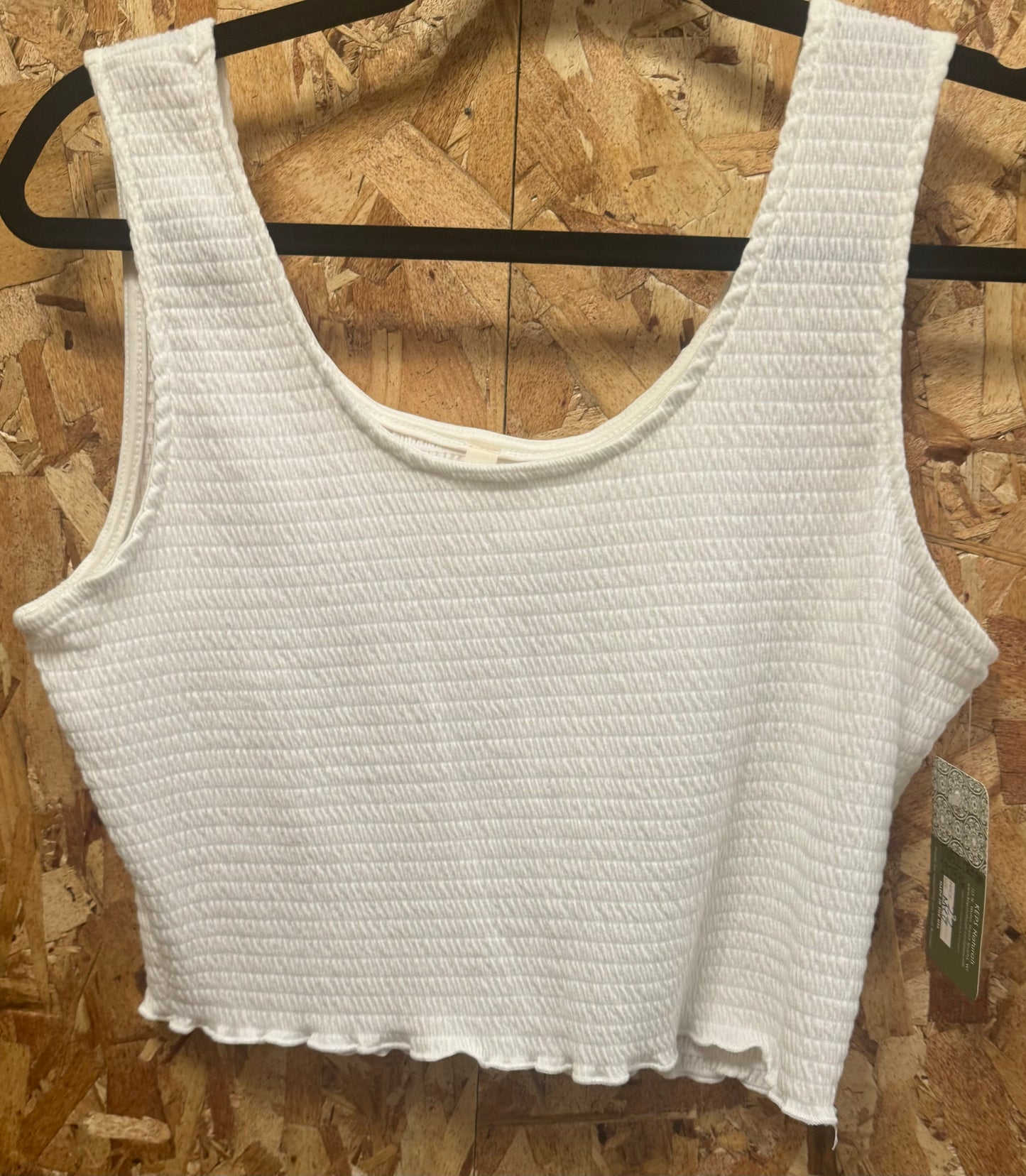 Ribbed & Ruffled Crop Tank | MTS