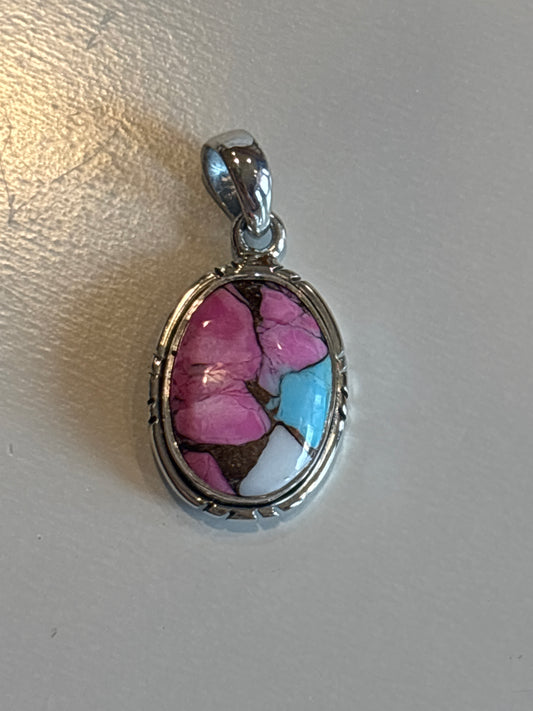 Cotton Candy Turquoise Pendant