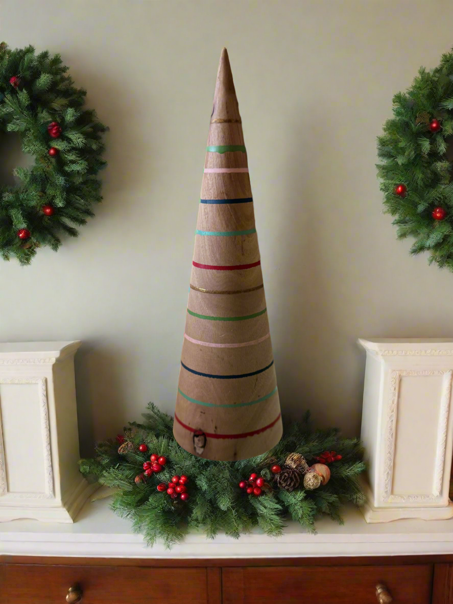 Wooden Tree Holiday Decorations