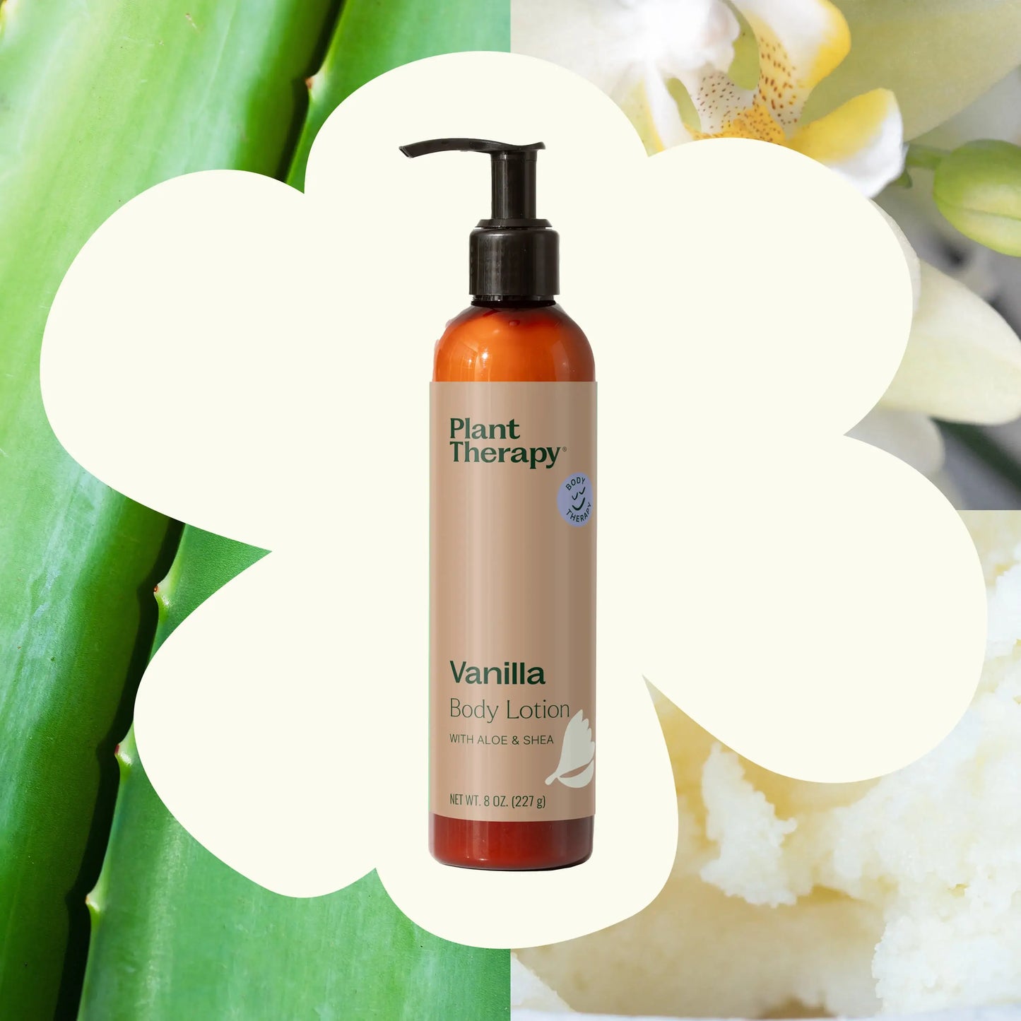Vanilla Body Lotion with Aloe and Shea 8 oz