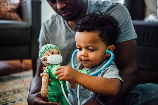 Handmade Hospital Hero - Surgeon Doll in Scrubs