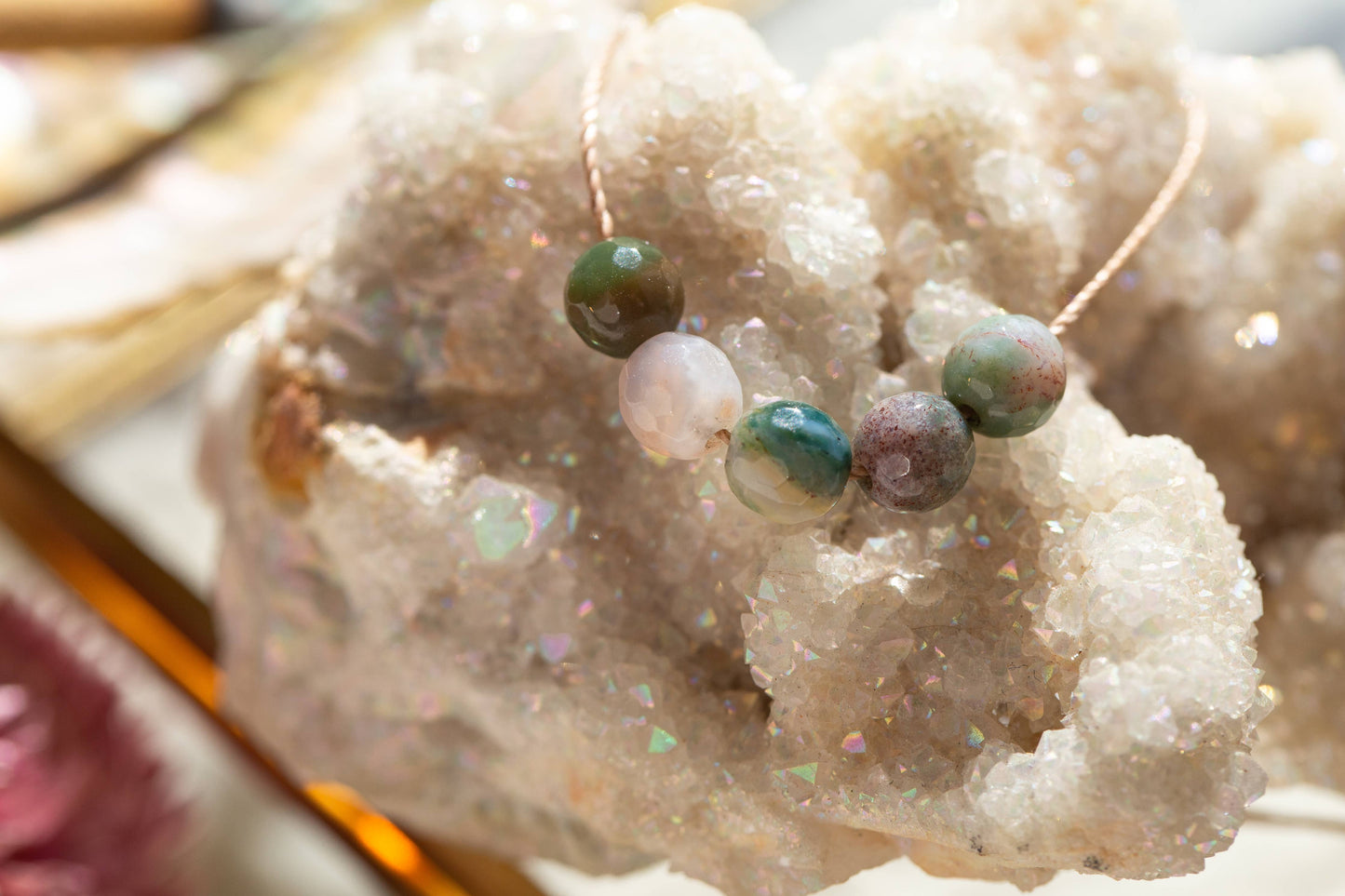 Fancy Jasper Intention Necklace for Peace