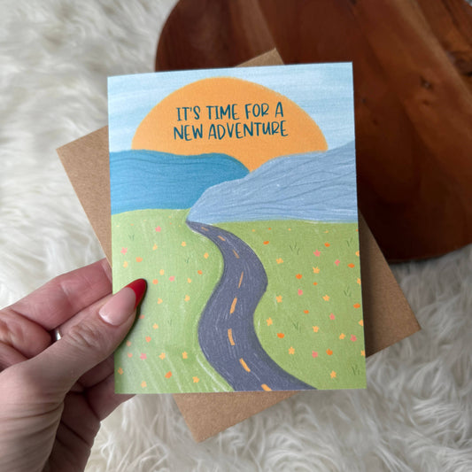 "It's time for a new adventure" Graduation Greeting Card