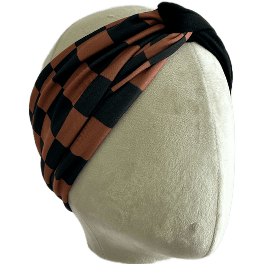 Rust Check Twist Headband