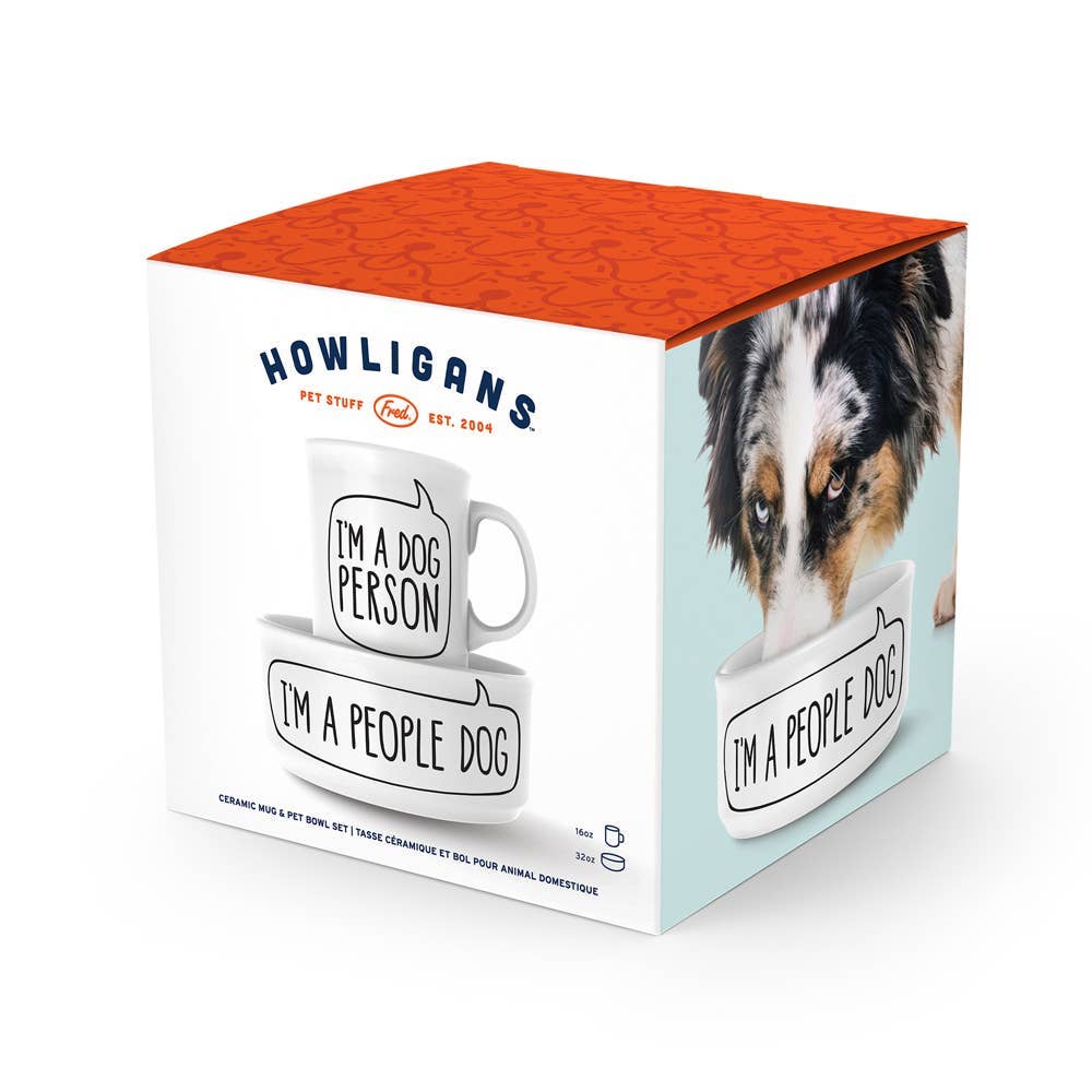 Howligans - Mug + Dog Bowl - Dog Person