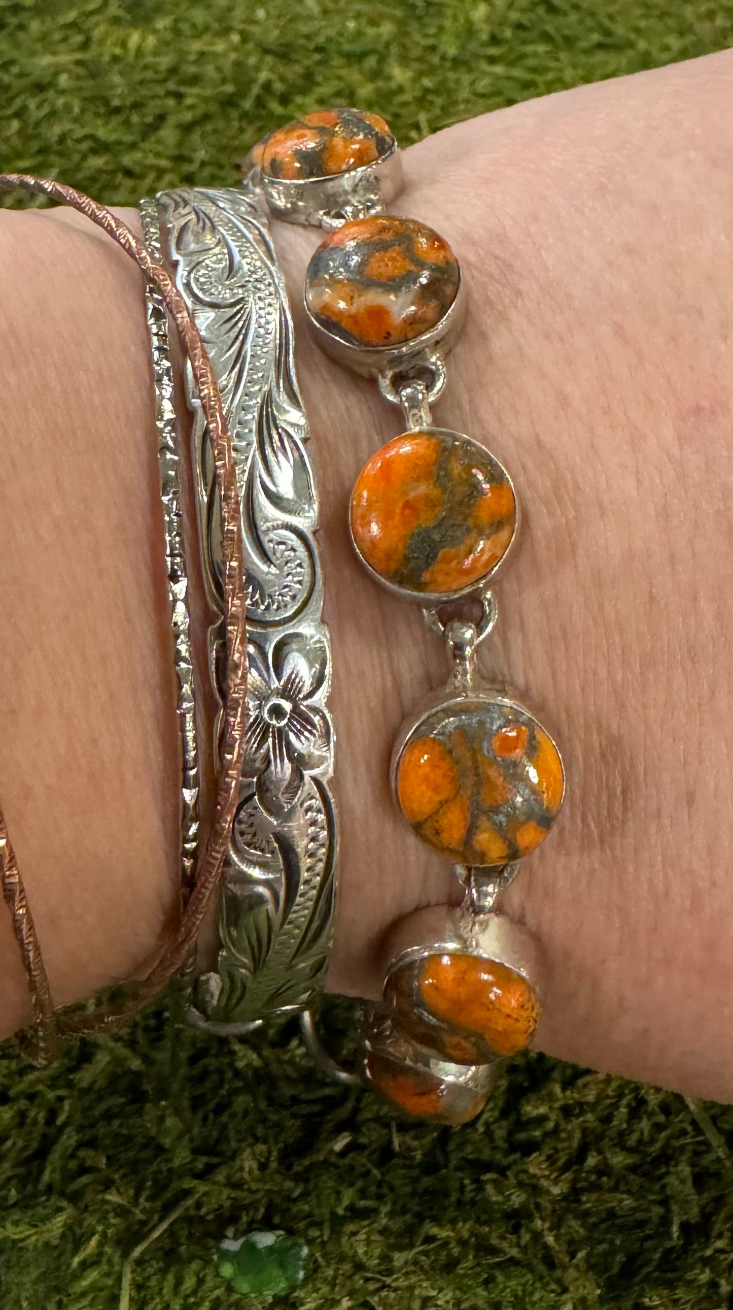 Orange Turquoise Bracelet