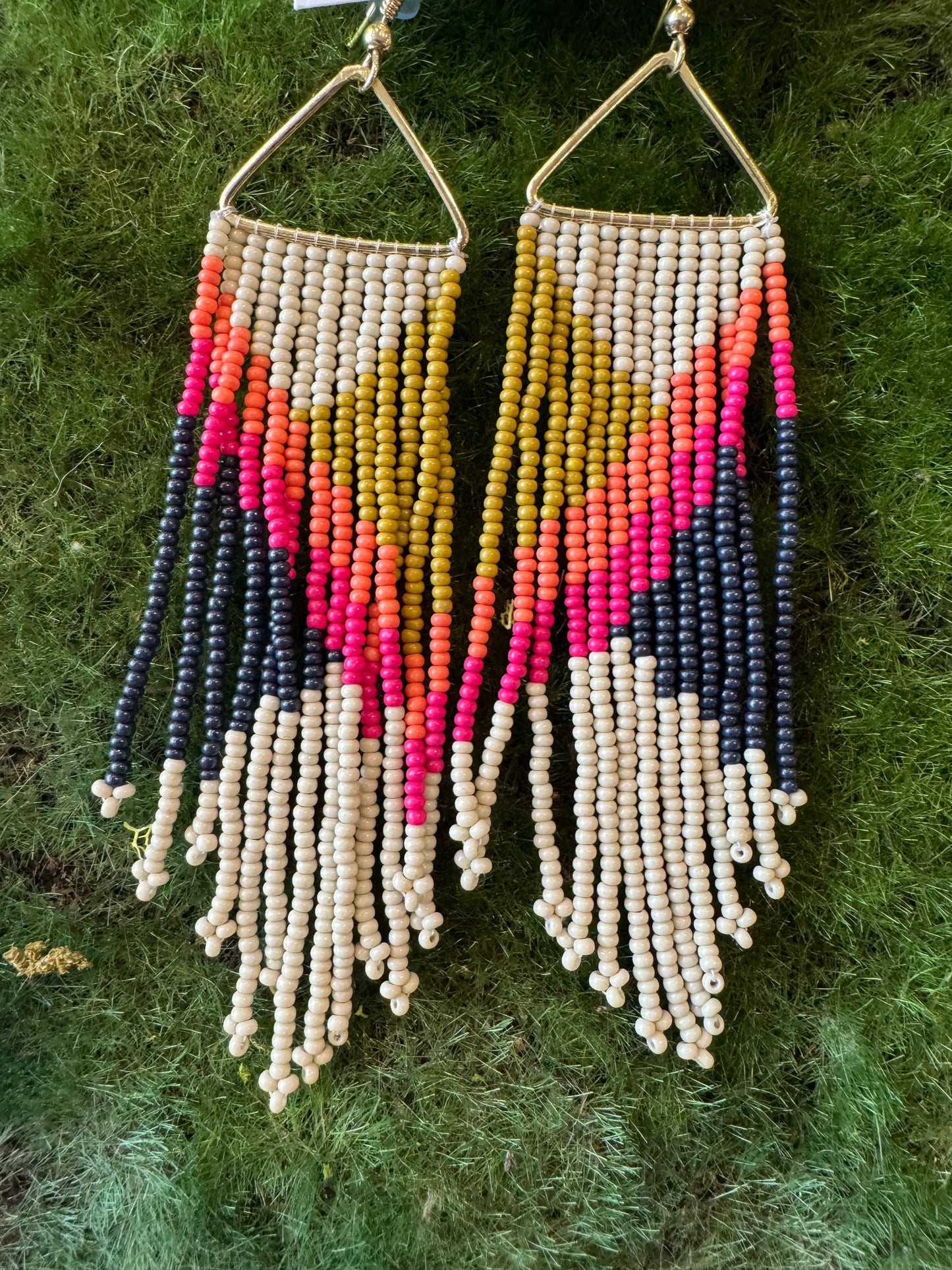 Emilie Beaded Fringe Earrings | Ink + Alloy