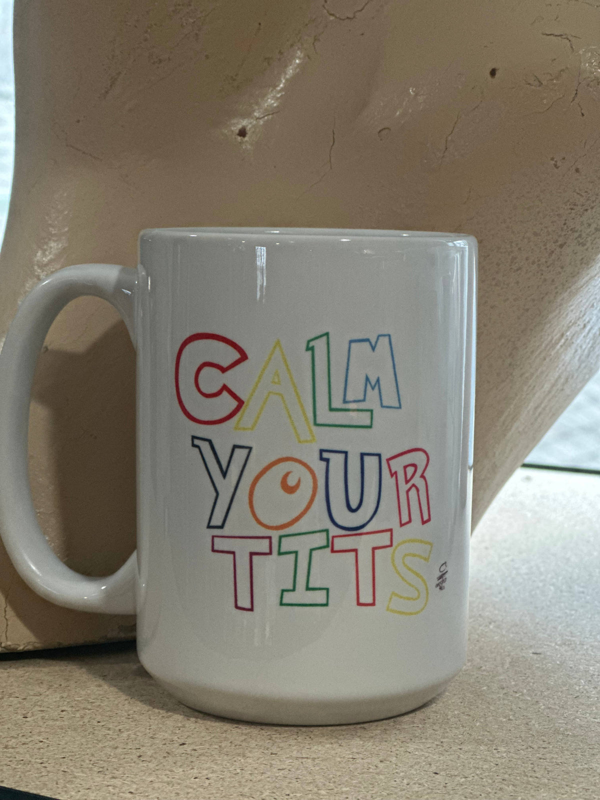 Calm Your Tits 15oz Ceramic Coffee Mug