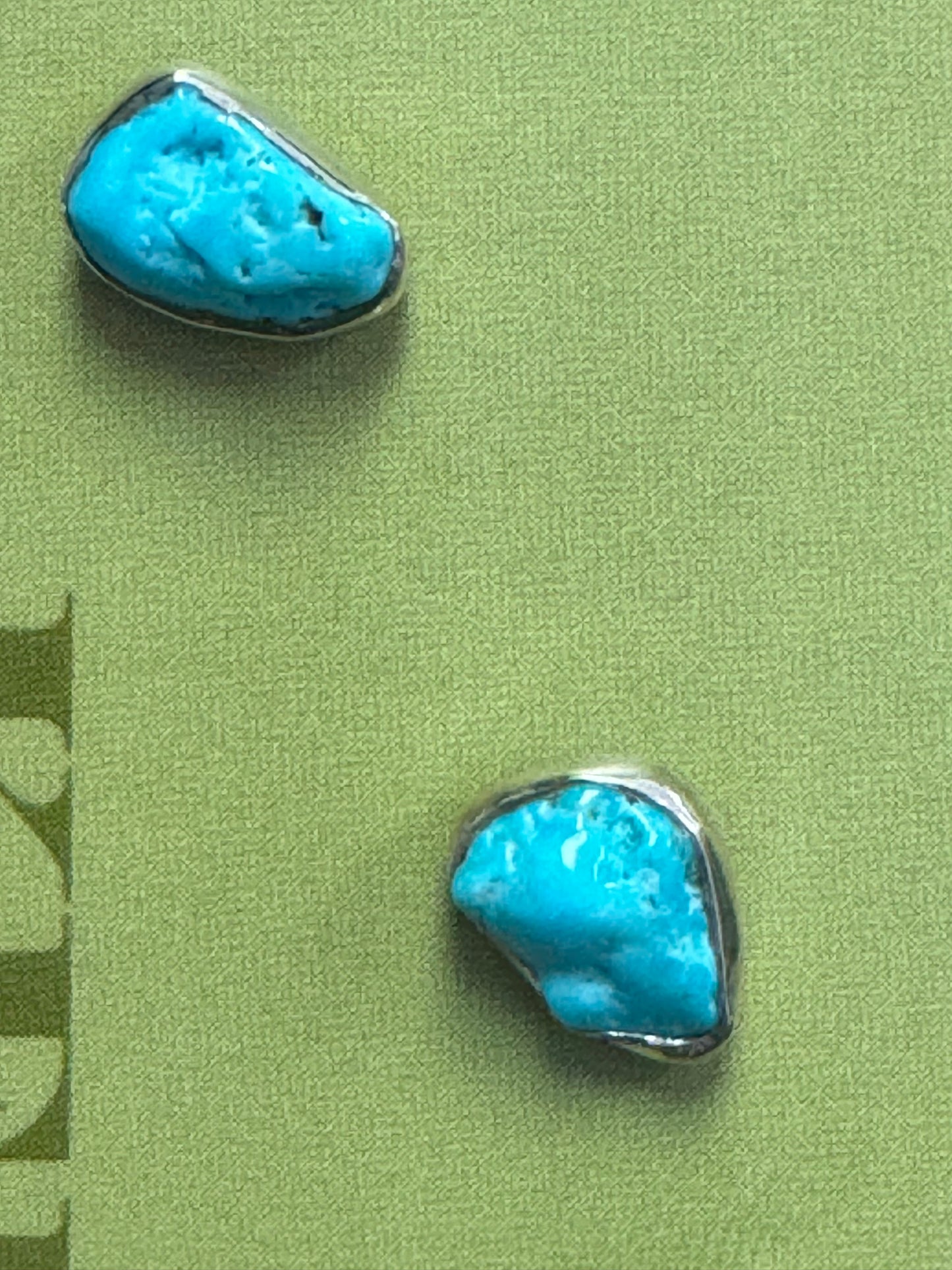 Turquoise Silver Earrings