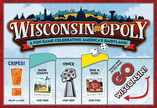 Wisconsin Opoly (state) Board Game