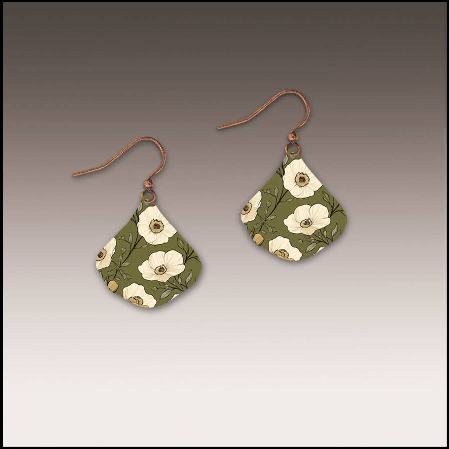 Olive Cottage Ginkgo Handmade Earrings