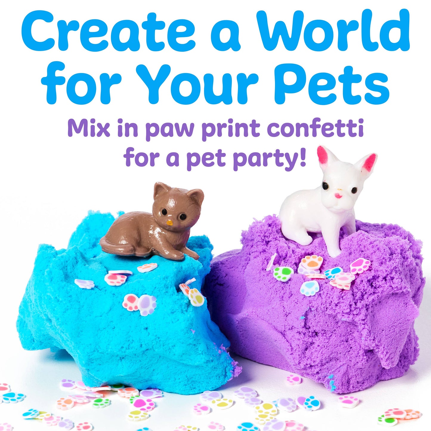 Pets Theme - Sensory Mini Play Kit Jar with Cloud Clay