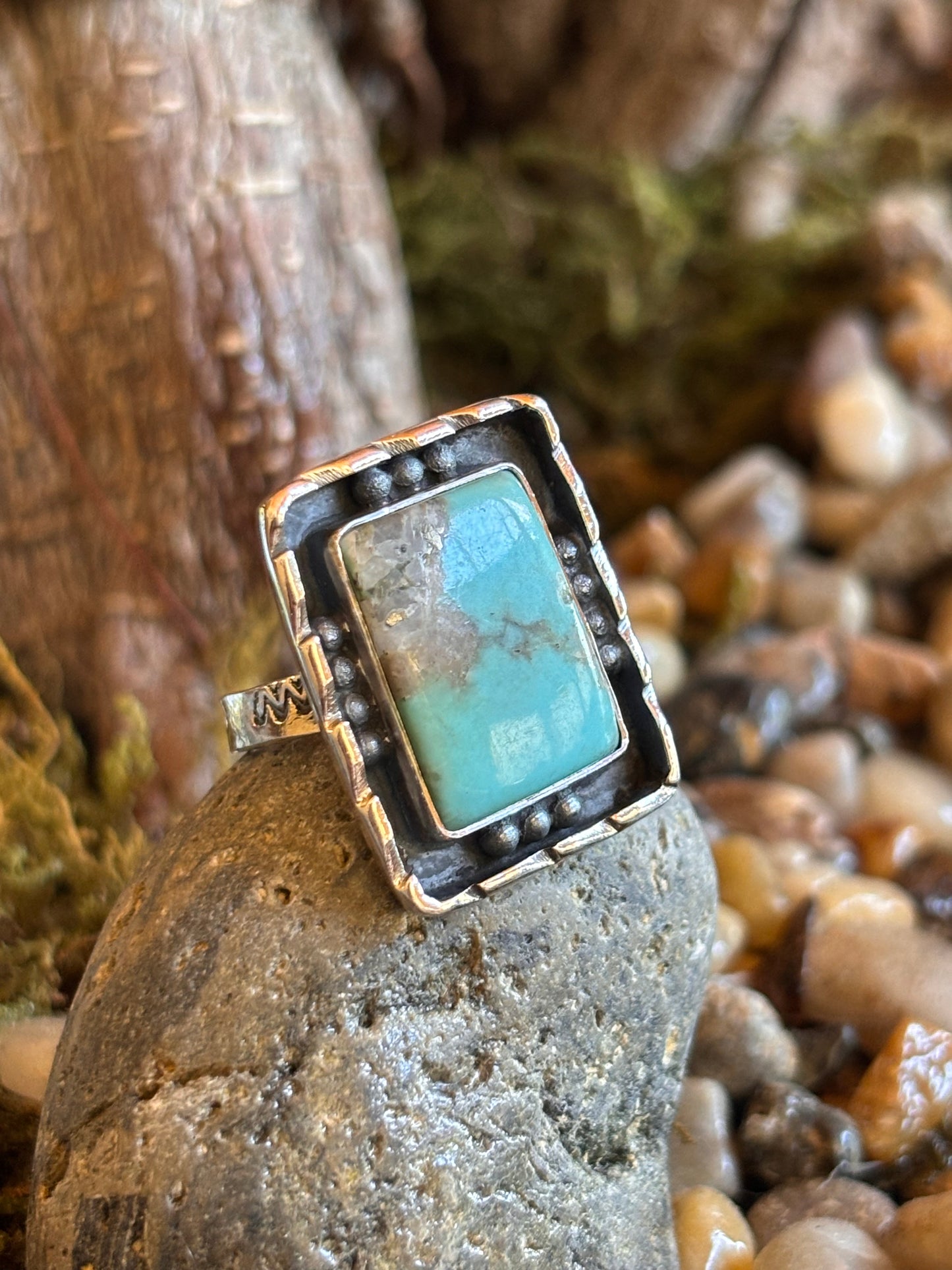 Turquoise Ring | Adjustable