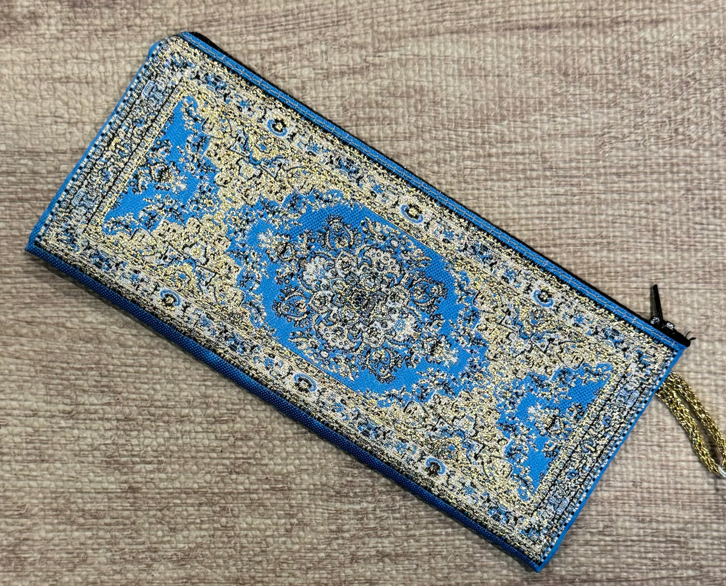 Brocade Boho Zip Pouches