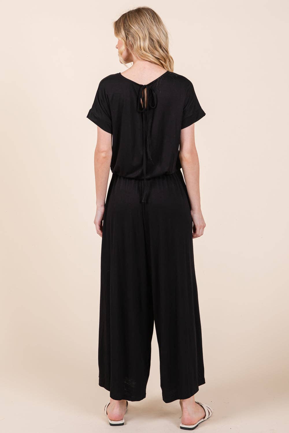 Wide Leg Jumpsuit with Side Pockets