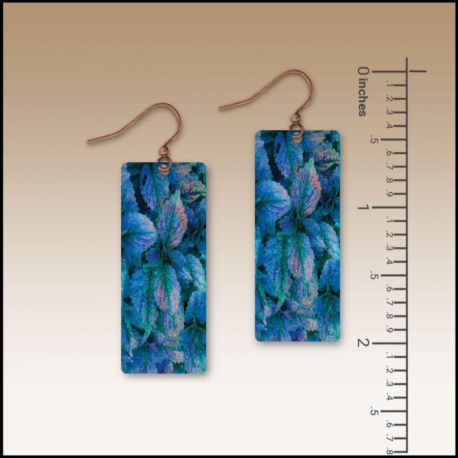 Nighttime Foliage Banner Handmade Earrings