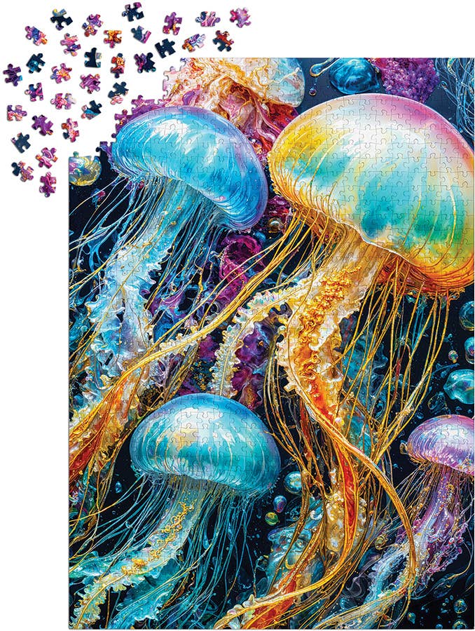 Jellyfish Glow 1000-Piece Enjoy Puzzle