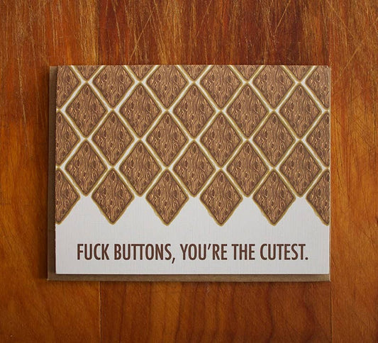 Eff Buttons, You'Re The Cutest-Card-Mature