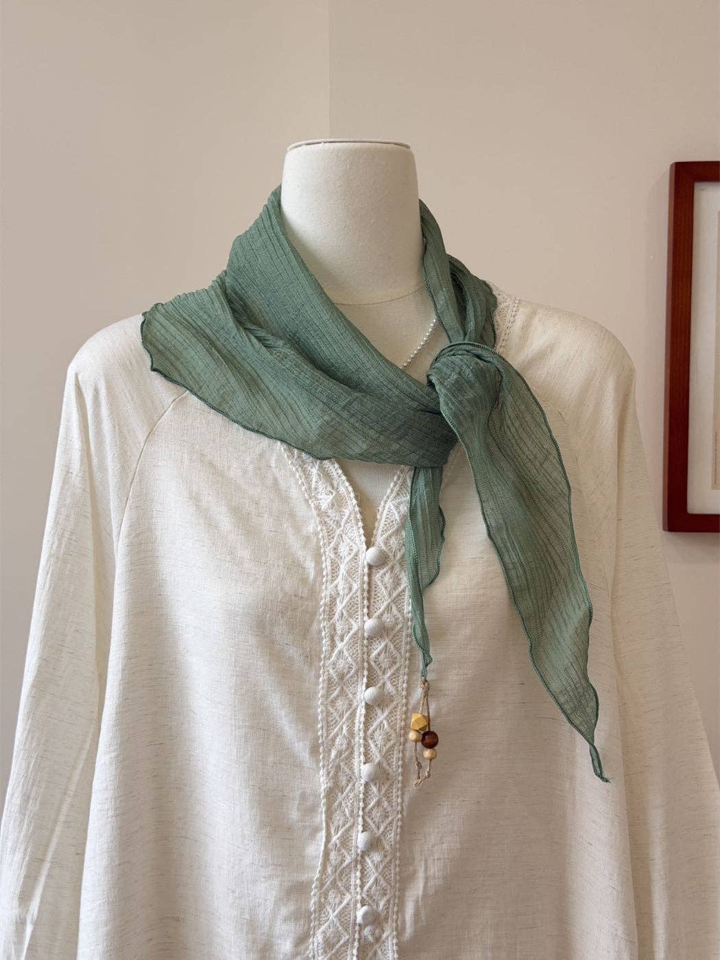 Soft Draped Triangle Bandana Scarf