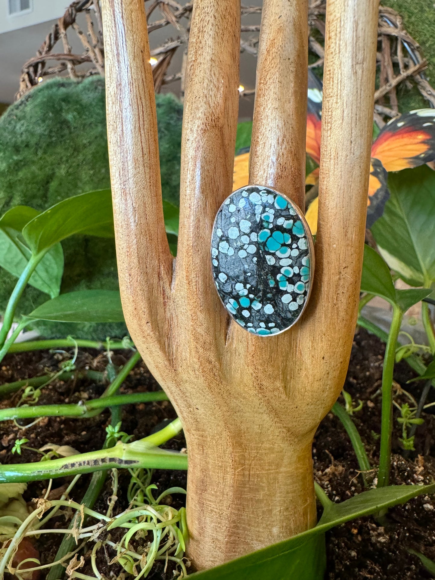 Hubei Turquoise Ring | Adjustable