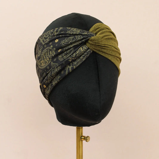 Midnight Mandala Twist Headband