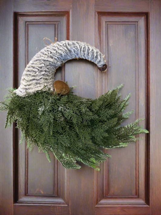 Gnome Crescent Moon Wreath