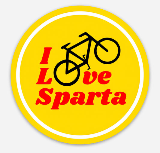 I Love Sparta Sticker