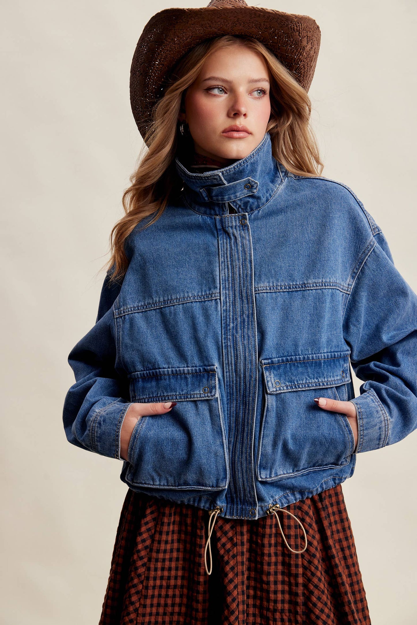 Oversized Utility Denim Jacket