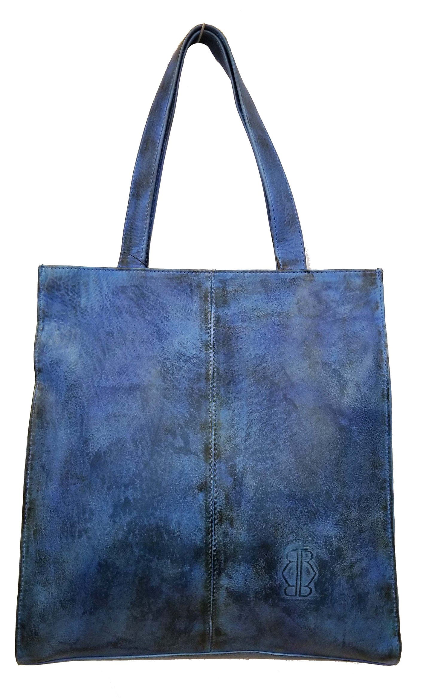 Leather Dip Dye Tote Bag