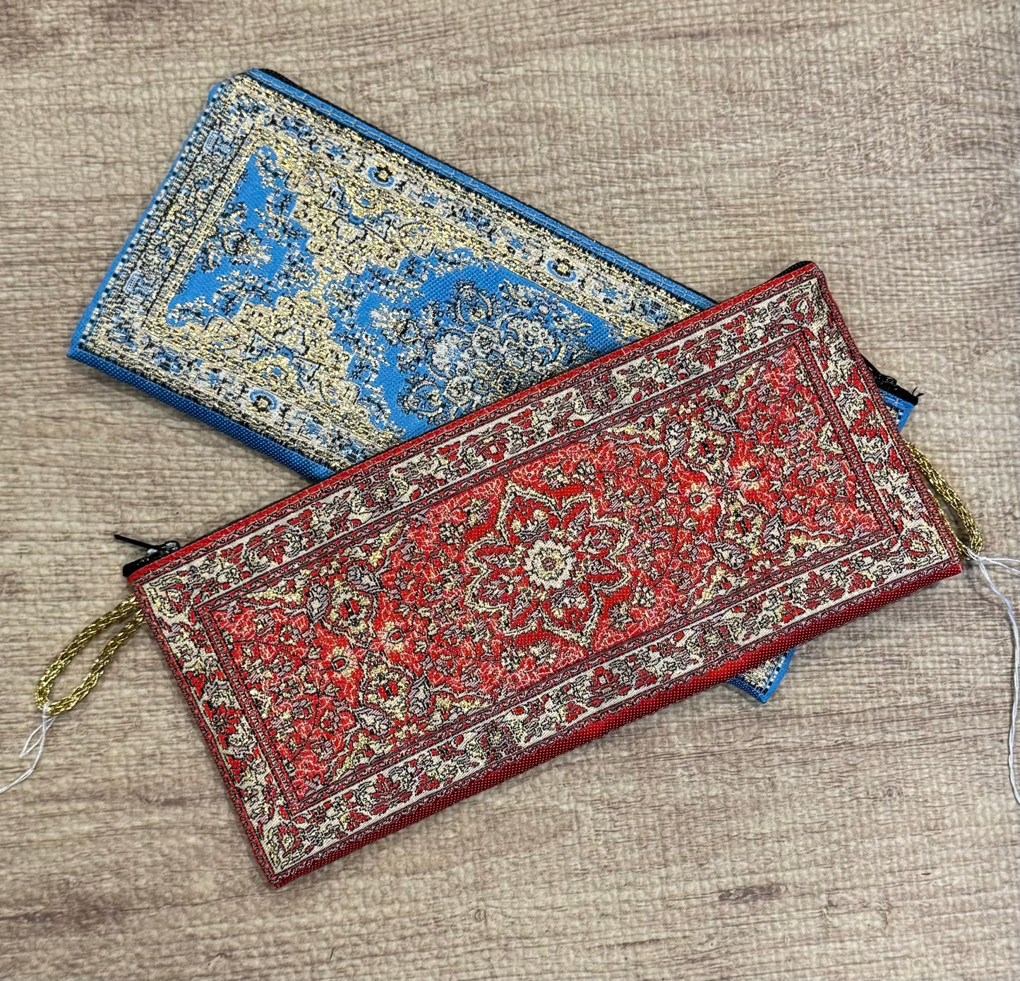 Brocade Boho Zip Pouches