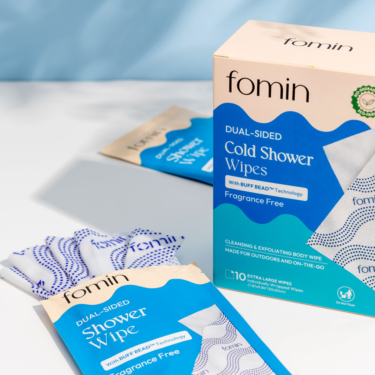 Cold Shower Wipes | Travel, Post-Workout | Body Care