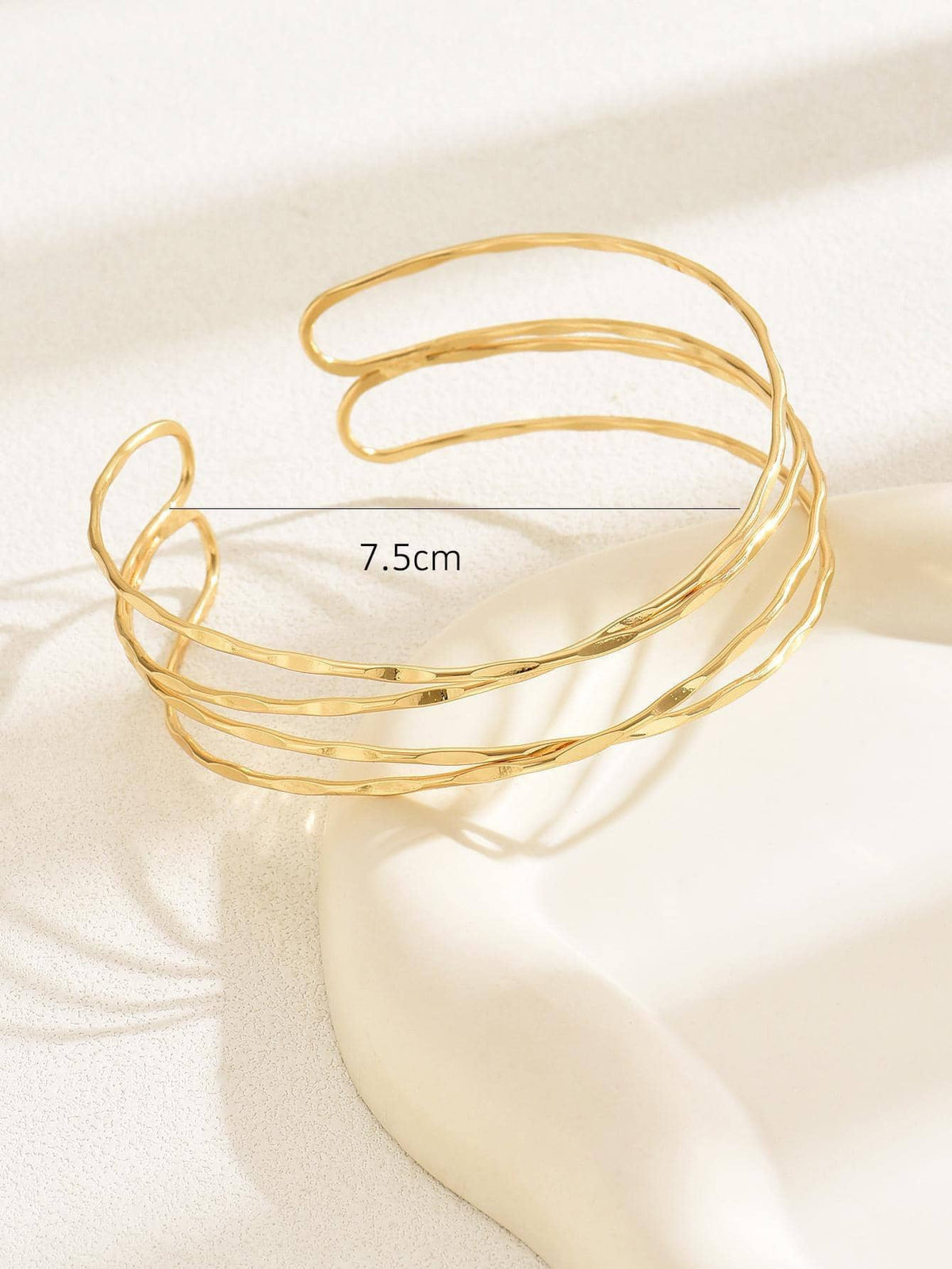 Multi-Layered Cross Simple Arm Cuff