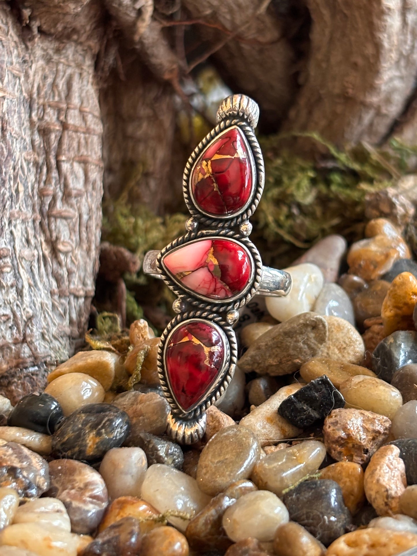 Rose Dahlia Crawler Ring | Size 10