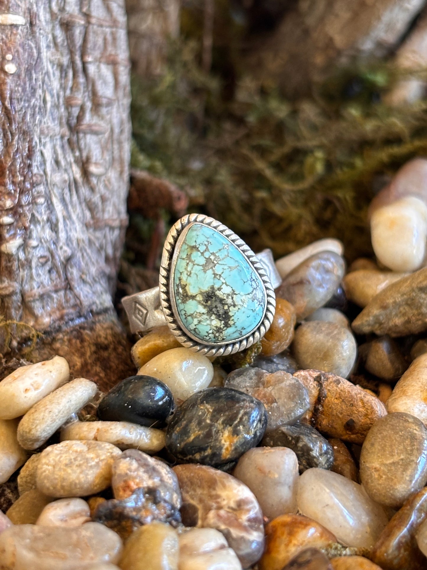 Dry Creek Turquoise Ring | Adjustable