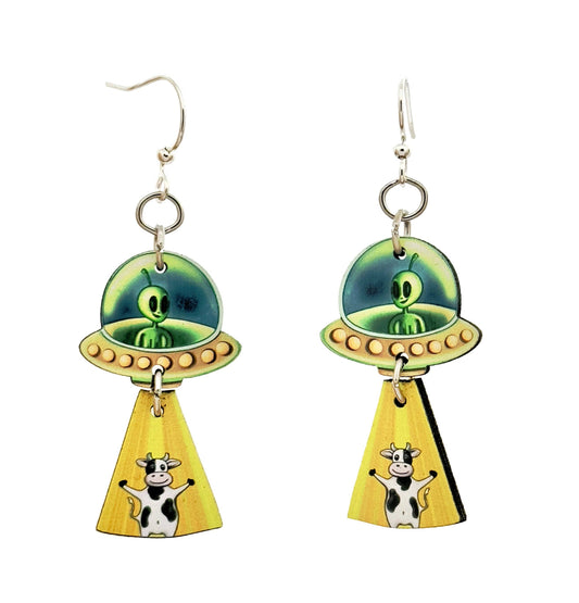 Alien Beam Me Up Earrings # 1745
