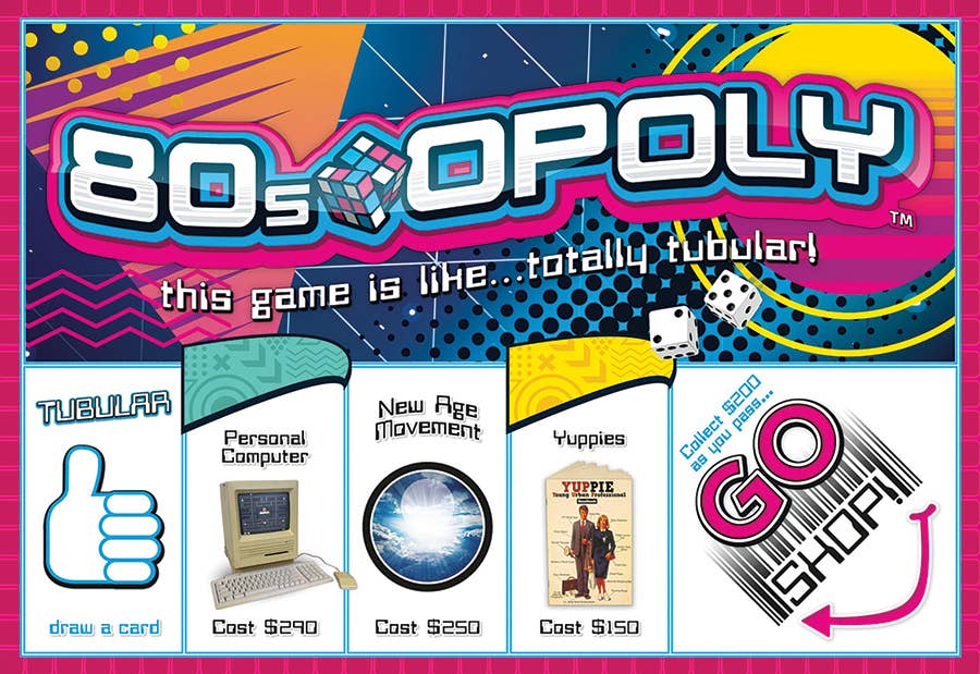 80s Opoly Board Game, by Late for the Sky