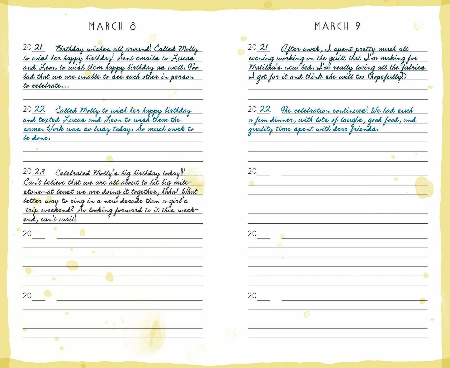 Rainbow One Line a Day