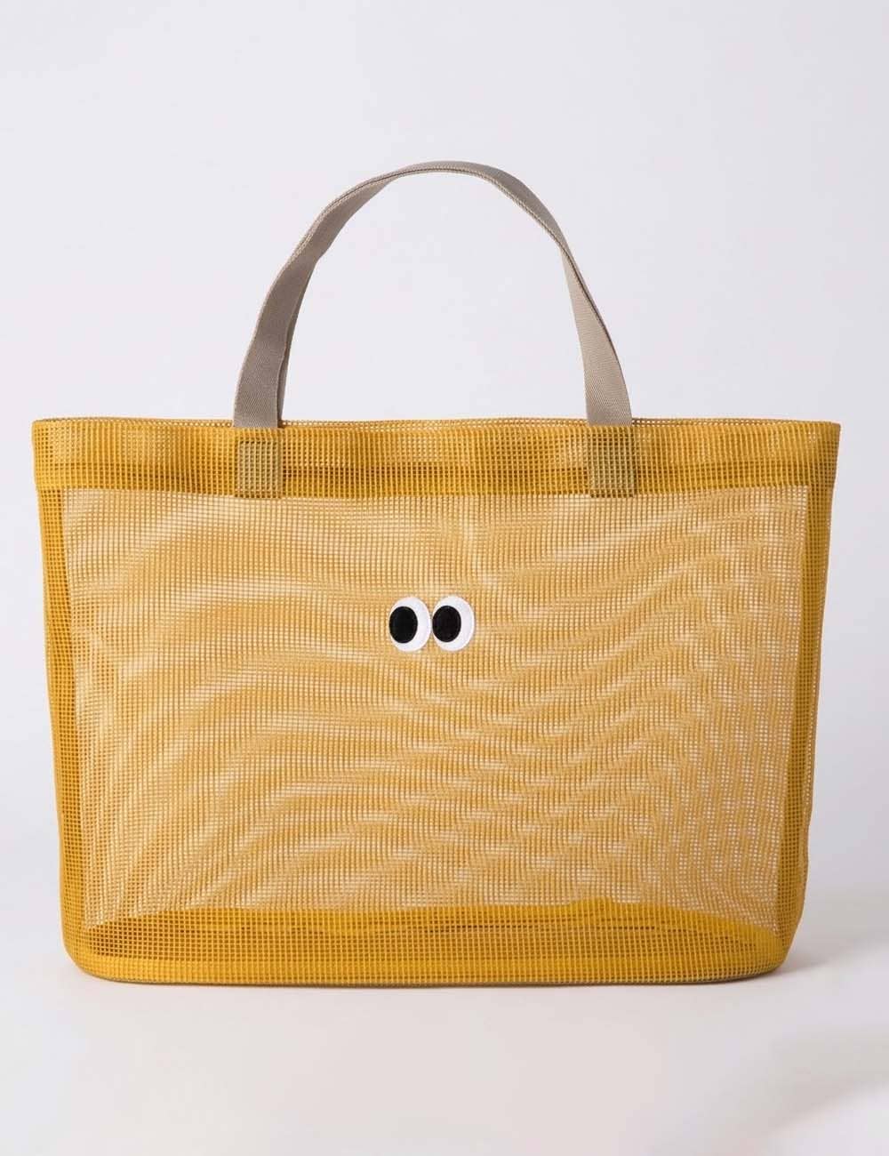 Cute Cartoon Mesh Hollow Out Stroage Bag