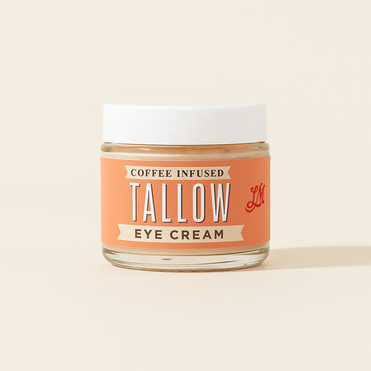 Coffee-Infused Tallow Eye Cream – Brighten, Firm & Revitalize Naturally