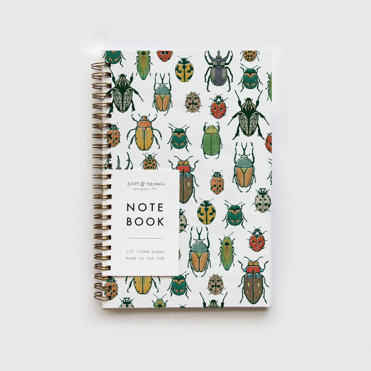 Beetles Spiral Bound Notebook