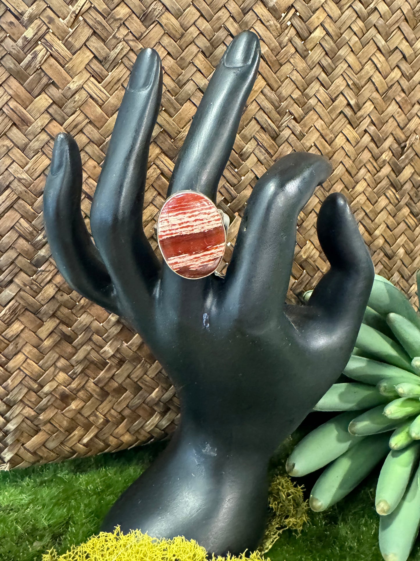 Red Jasper Ring | Adjustable