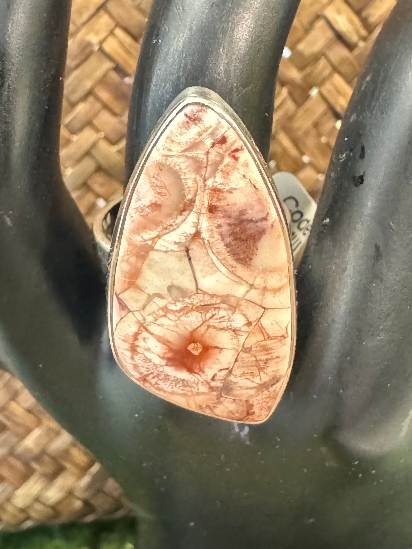 Sun Flower Agate Ring | Size 8