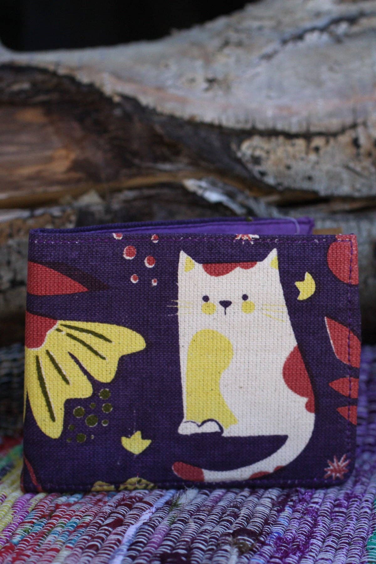 Cat and Flower Wallet