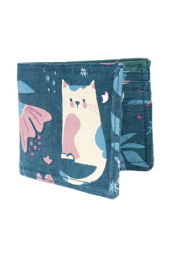 Cat and Flower Wallet