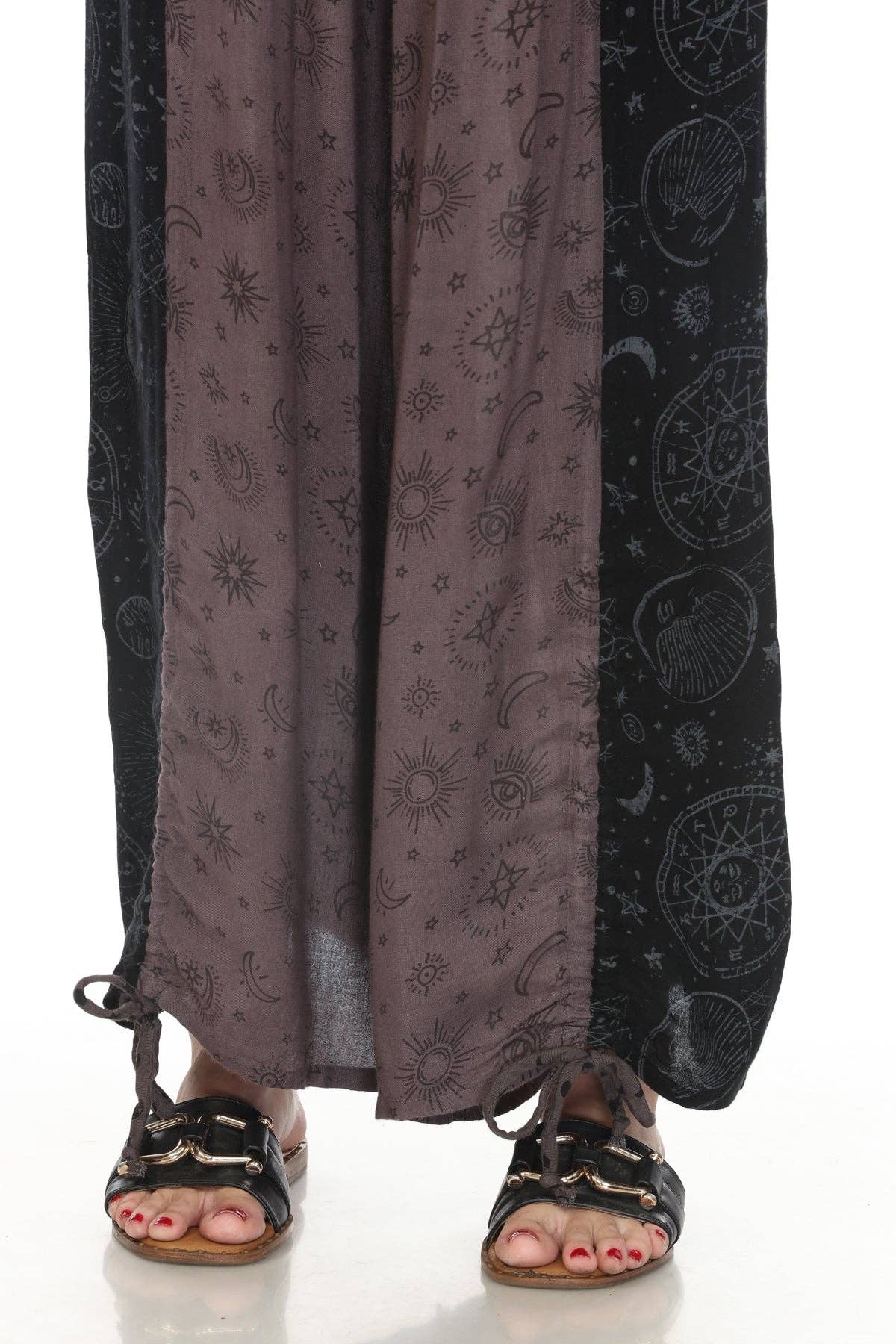 Celestial Patchwork Drawstring Pants