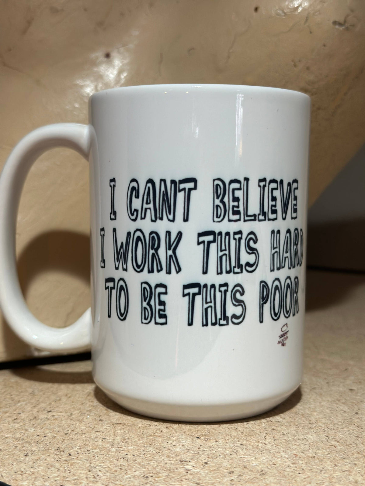 Work this Hard 15oz Ceramic Coffee Mug