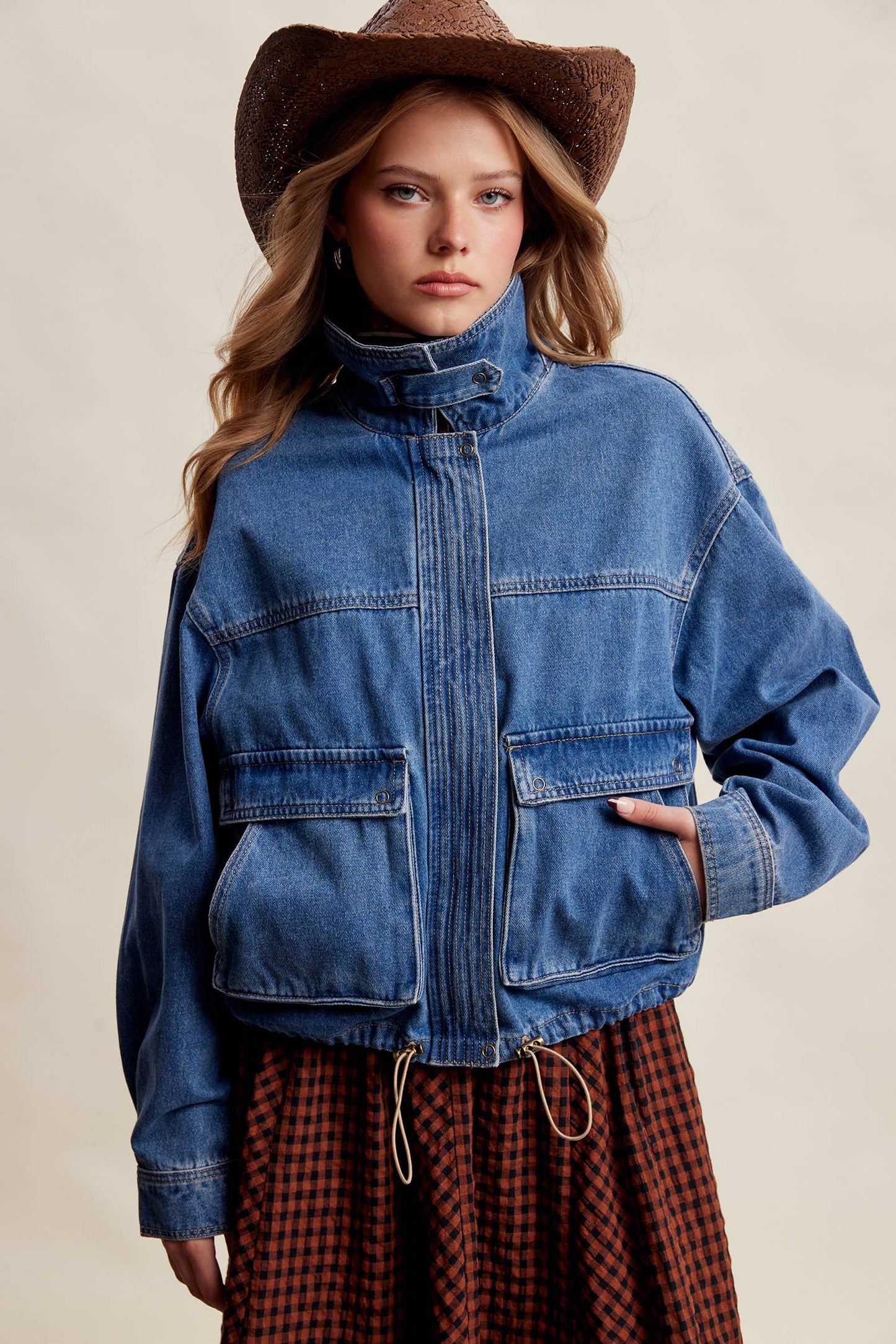 Oversized Utility Denim Jacket