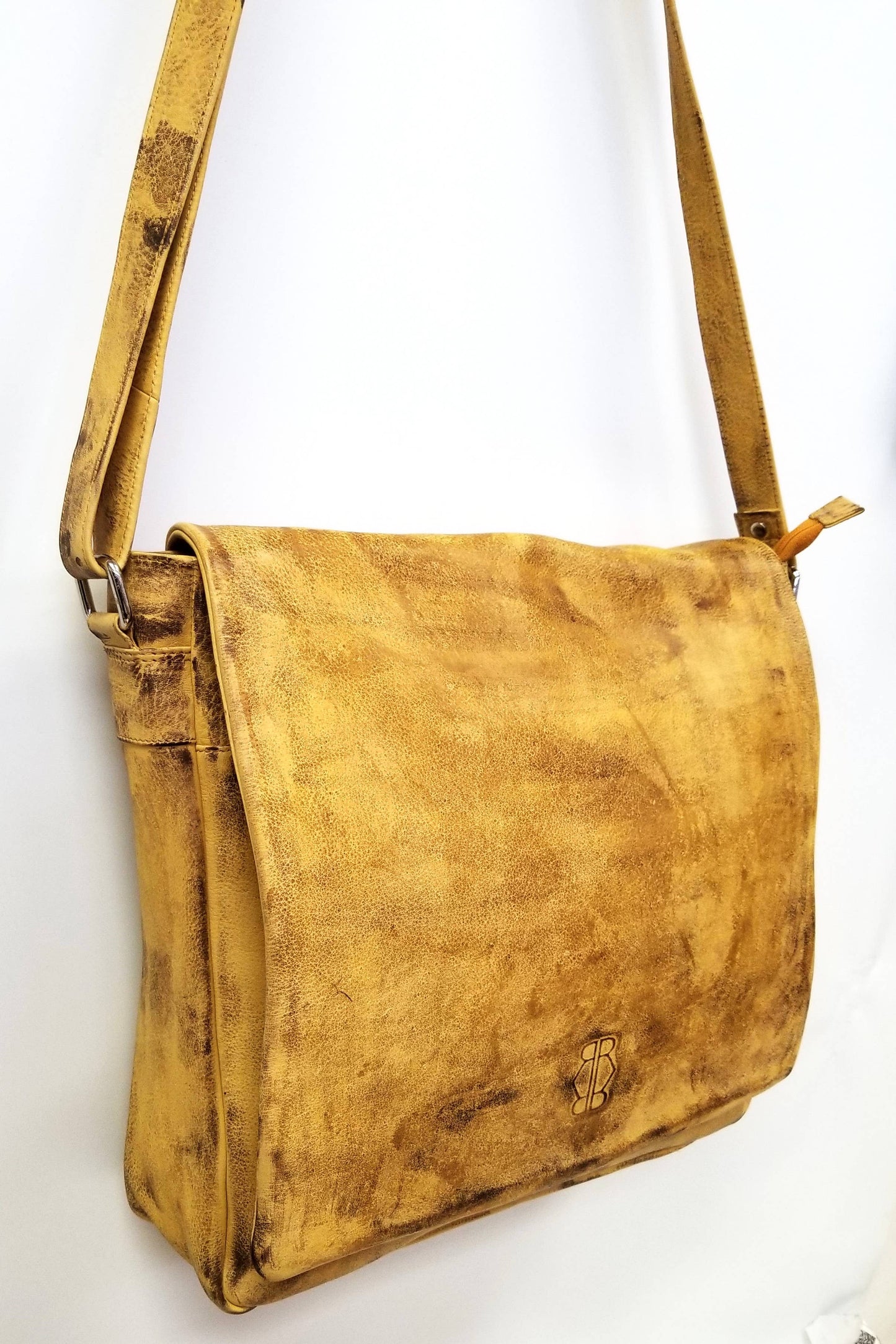 Leather Dip Dye Crossbody Bag