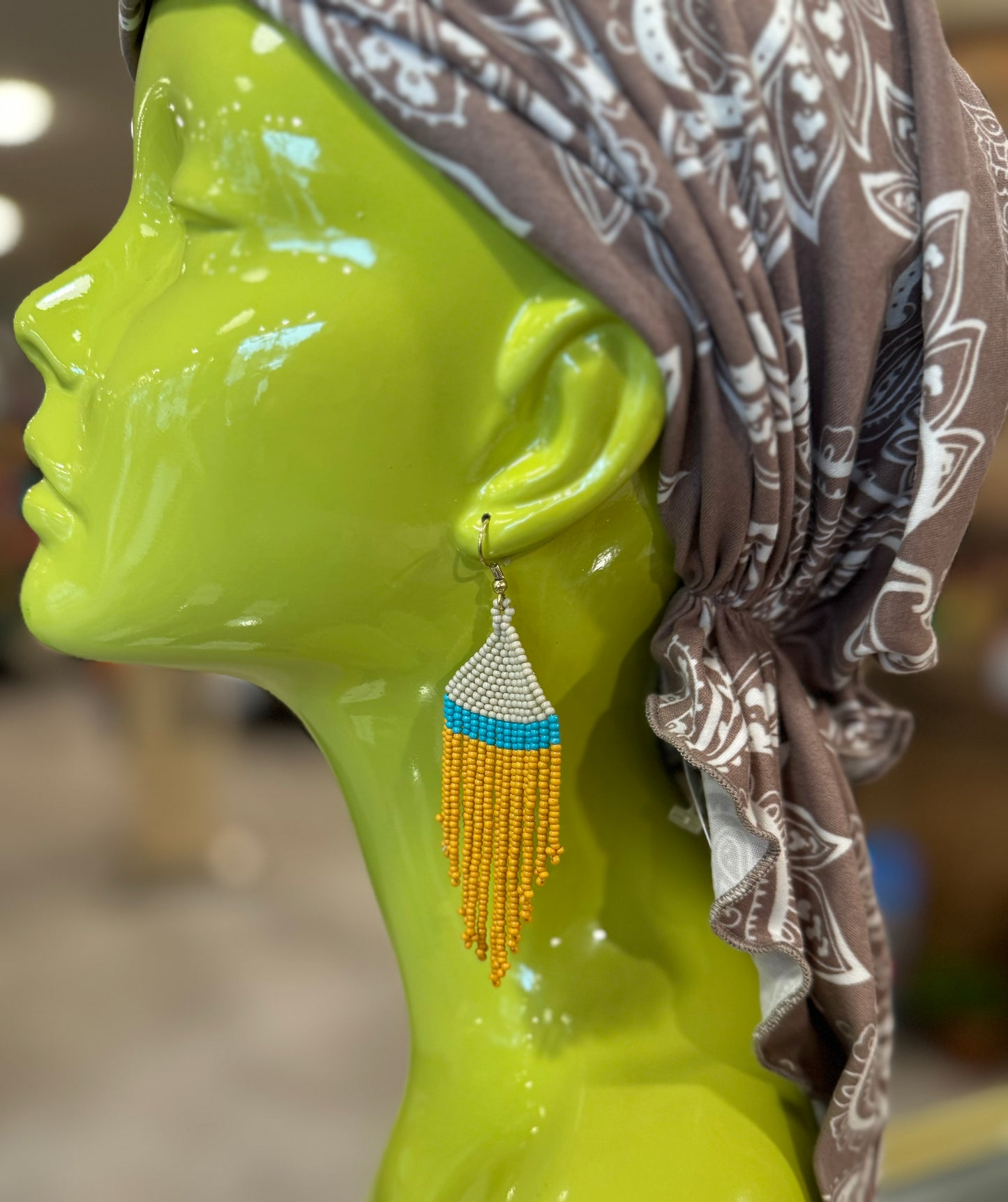 Elise Beaded Fringe Earrings | Ink + Alloy