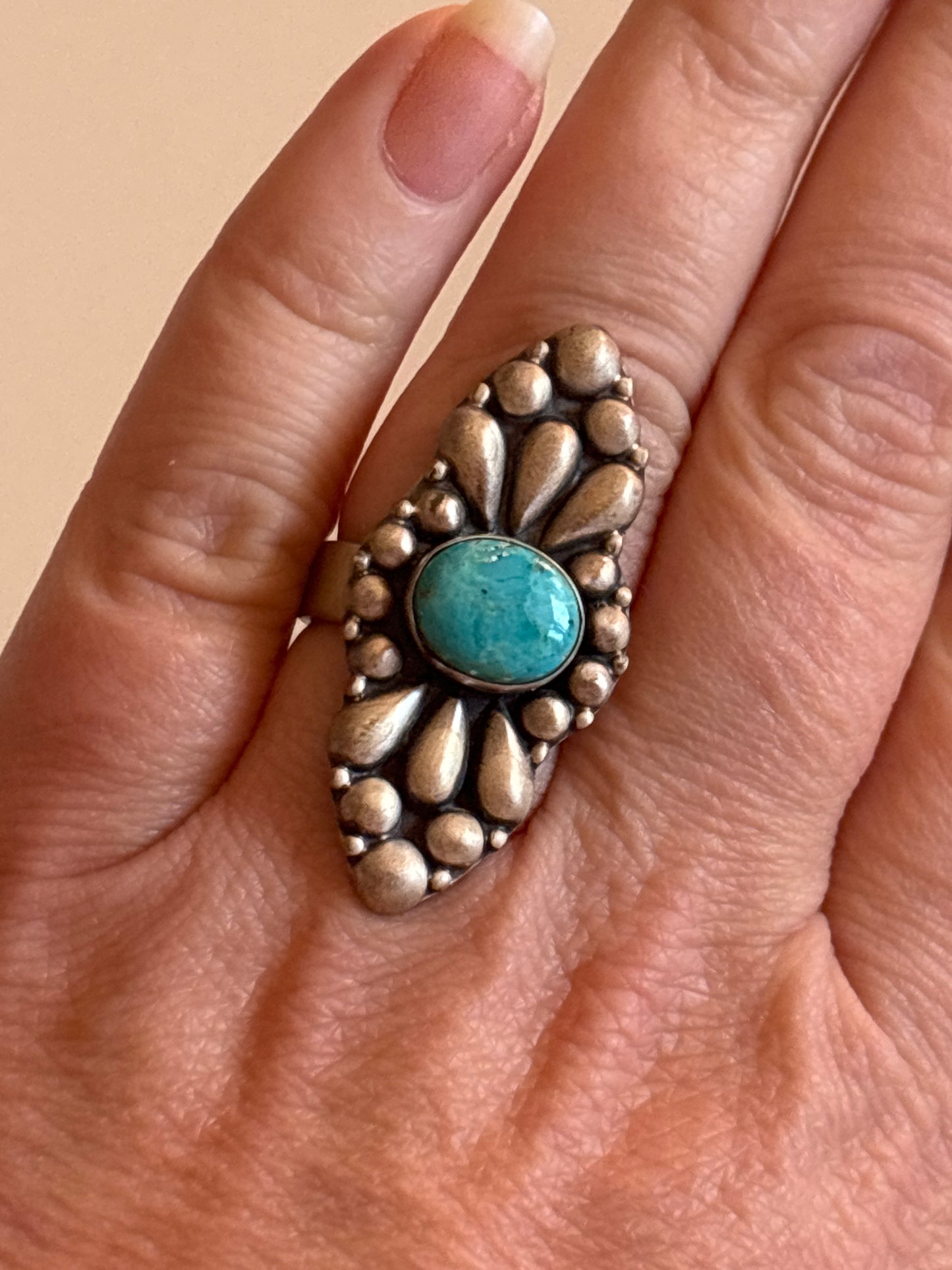 Turquoise Ring | Adjustable